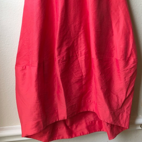 COS Women's Red Dress With Cocoon skirt CORAL - 4 - Picture 5 of 15